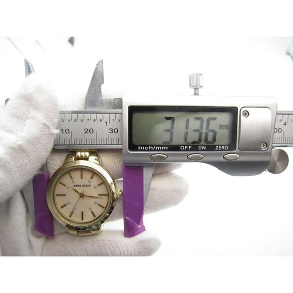 Women Anne Klein Quartz WR Analog 31mm Dial Causal Round Bracelet Watch (G466) - Picture 2 of 9